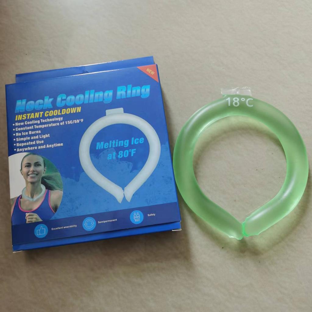 Summer Second-generation Ice Ring, Cold Ring Hanging Neck Cooling Ring, Outdoor Heatstroke Ice Neck Ring, Ice Collar, Cool Collar