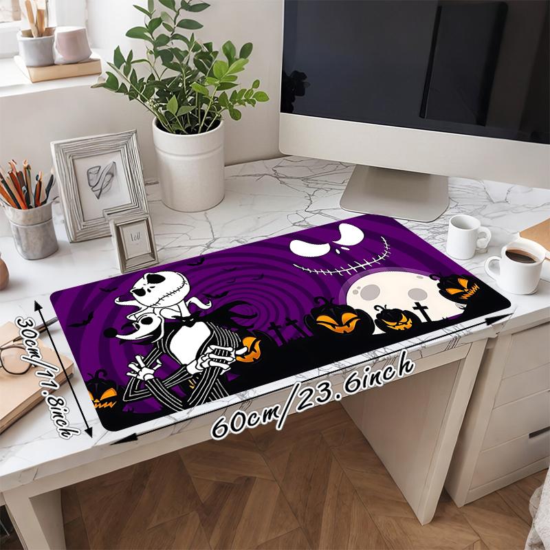 1Pc Nightmare Before Christmas Gaming Mouse Pad Keyboard Desk Mat Non-slip Rubber Lock Edge Waterproof Computer Mousepad for Office Home Decor S1397