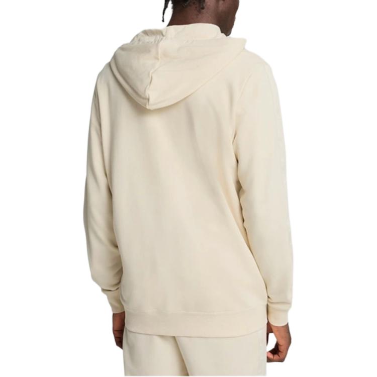 Puma Minimalistisches Logo Bestickt Bequemes Sweatshirt mit Reißverschluss und langen Ärmeln Herren Sweatshirt Beige 687702-87