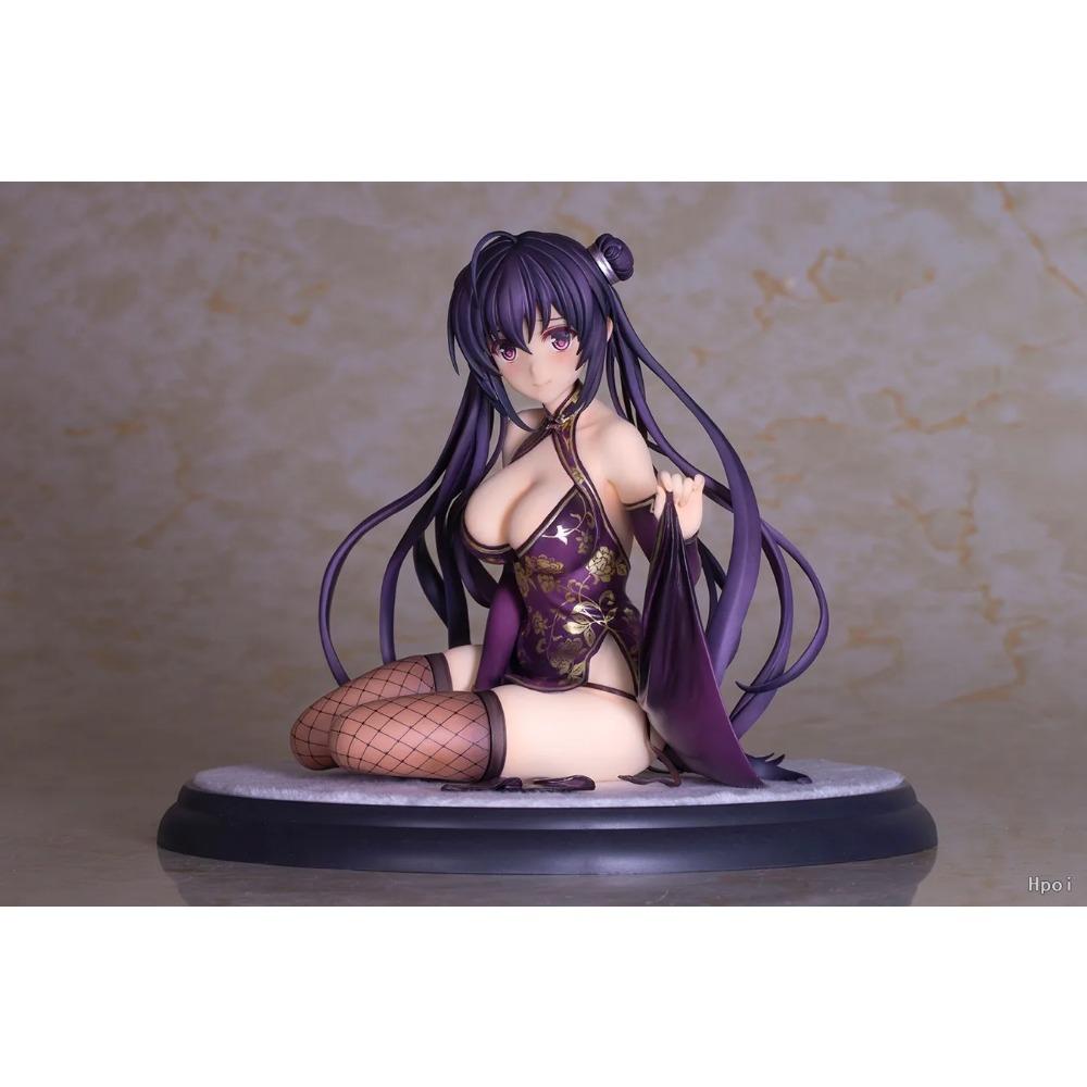 13CM Anime Comic Aun Winter Moon Jasmine Figure Sexy Cheongsam Animation Model Toys Gifts Collection Decoration Ornaments PVC