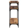 Console Table with Shelf Reclaimed Wood Look 75 X 29 X 75 Cm Wood Based Material