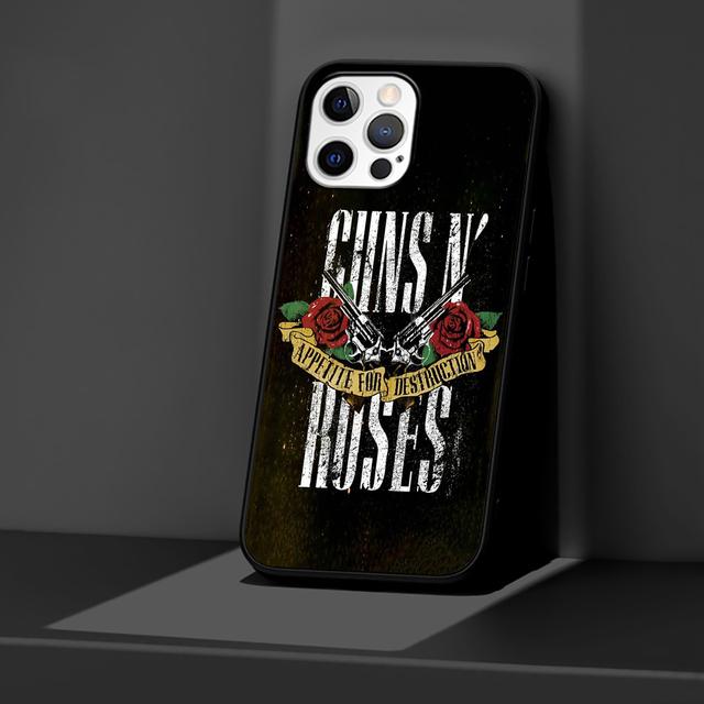 

Чехол Guns N Roses для Iphone 14 11 13 Pro Max 12 Mini Xr 7 8 Plus Se 2020 Xs 6 6s +5 5S, черный мягкий чехол-сумка для мобильного телефона iPhone 11