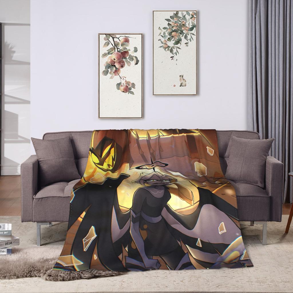 Hazbins Hoteling Game Blanket Quality Warm  Throw Blanket Winter Kids Adult Home Decor Funny Bedspread