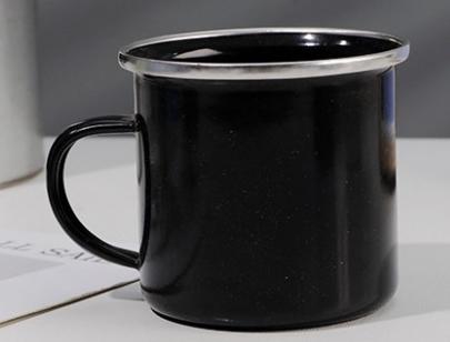 thick top quality 12oz 350ml enamel mug cup camping mug cup tea mug cup