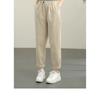 Autunno 2026 Nuovi Pantaloni Casual Studente Retro Donna Colore Unico Vita Elastica Sottili Pantaloni Harun Pantaloni a Nove Quarti Tendenza