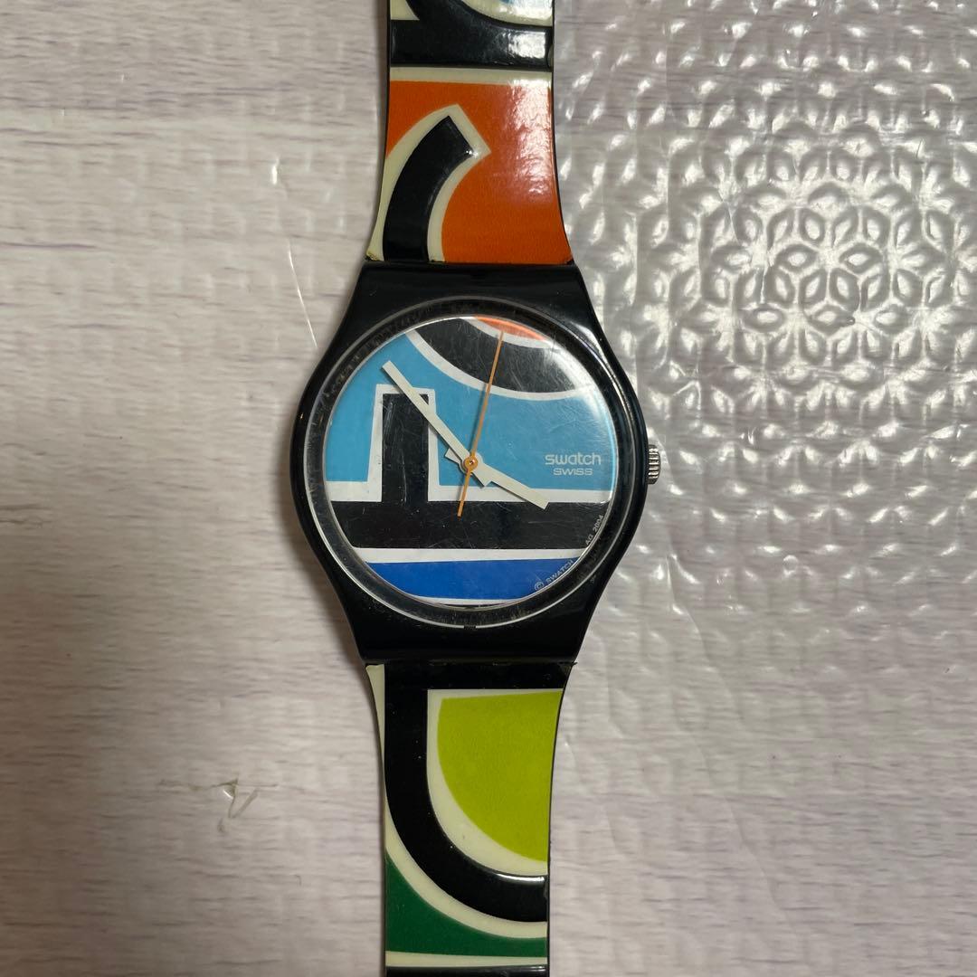 Used Swatch quartz watch body multicolor