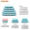 Foldable Silicone Lunch Box Set of 5 - Microwave & Portable Food Containers