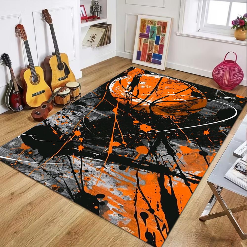 Tappeti da Basket alla Moda Tappetino Gioco per Bambini Tappeti per Soggiorno Camera da Letto Tappetino Pavimento Facile da Pulire Decorazione per la Casa Morbido Tappetino per Tavolo e Sedie Regalo