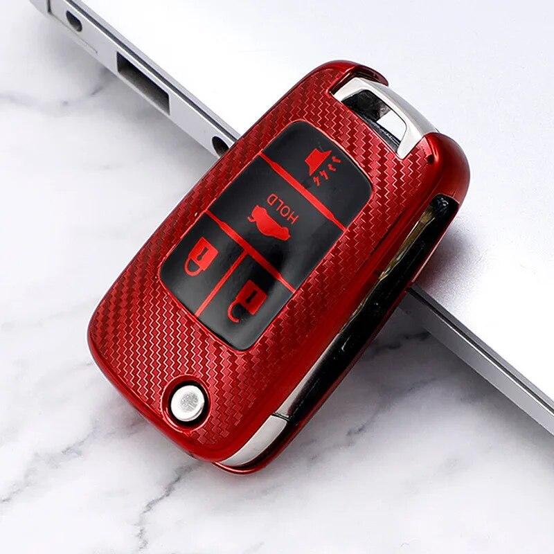 Carbon Pattern TPU Car Key Case Cover for Buick Chevrolet Cruze Opel Vauxhall Insignia Astra J Zafira C Mokka Encore Accessories