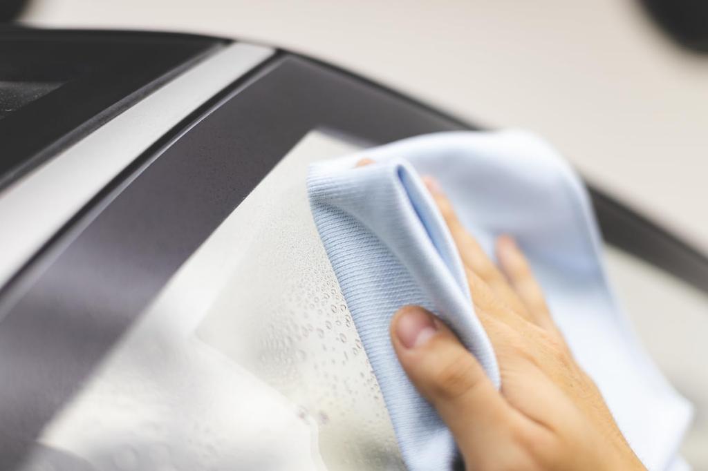 The Rag Company Premium Glasraam Pakket Blauw & Handdoeken, 40x40cm, 5,