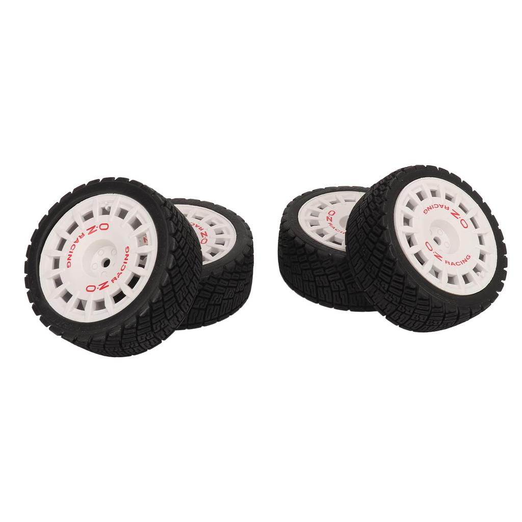 4 Pcs RC Car Tire Rubber Wheels High Wear Resistance Strong Cushioning 1Celsius10 RC On Road Tyres for