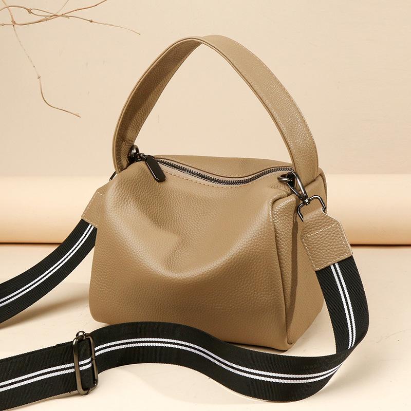 Měkký kožený polštář Podpažní výklenková taška Dámská velkokapacitní přenosná ramenní diagonální závěsná dámská taška