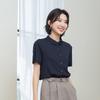 YUN Yun 1116 New Summer Women's Inch Shirt Simple Versatile Short Sleeve Shirt Casual, Commuter Temperament Professional Shirt