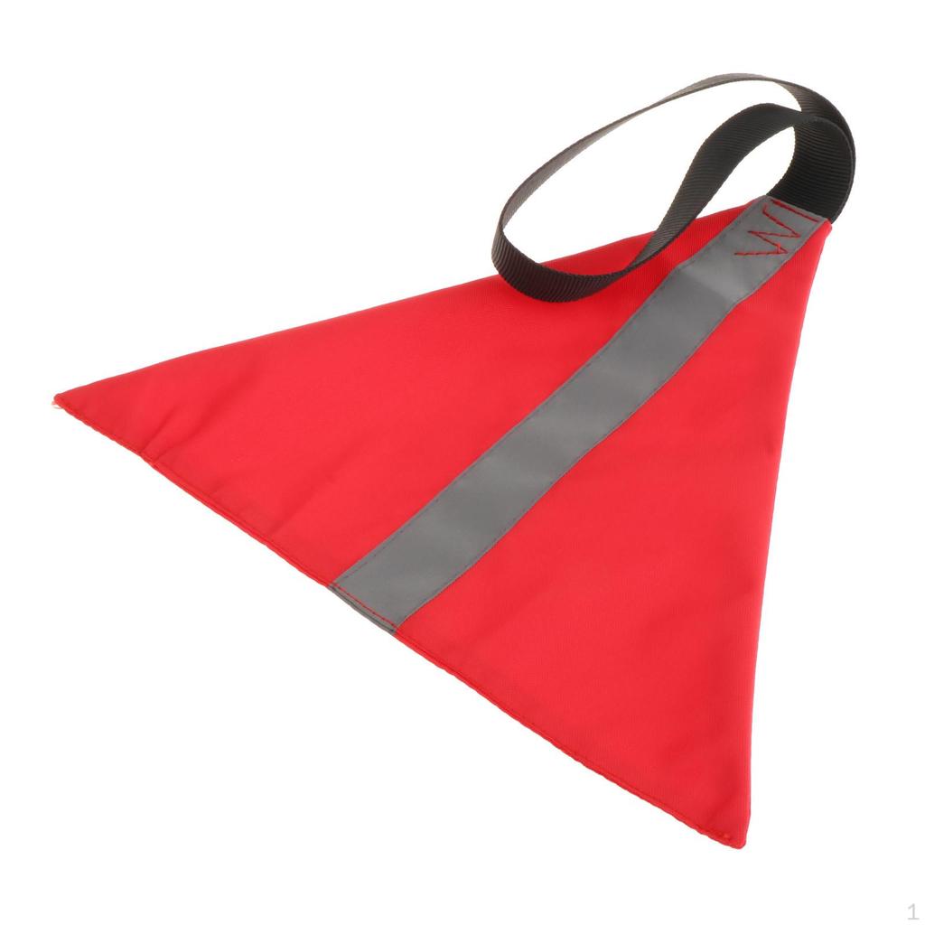 Kayak Safe Travel Flag Trailer Flag, Portable with Webbing Warning Reflective Strip