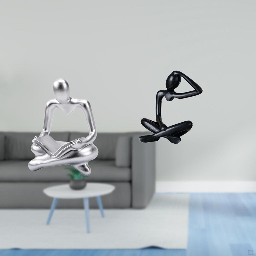 Innovative Abstract Thinker Sculpture Figurine for Modern Living Room And Shelf Decoration Unique