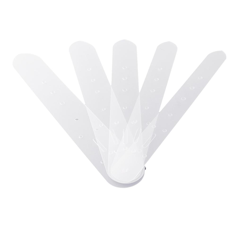 5Pcs Plastic Leather Belt Buckle Head End Orientate Punch Hole Templates Tools Tools Workshop Equipment Home Garden