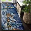 Christmas Snowman Kitchen Mat Home Decor Bedroom Hallway Balcony Rugs Bathroom Non-slip Entrance Mat Christmas Decorations