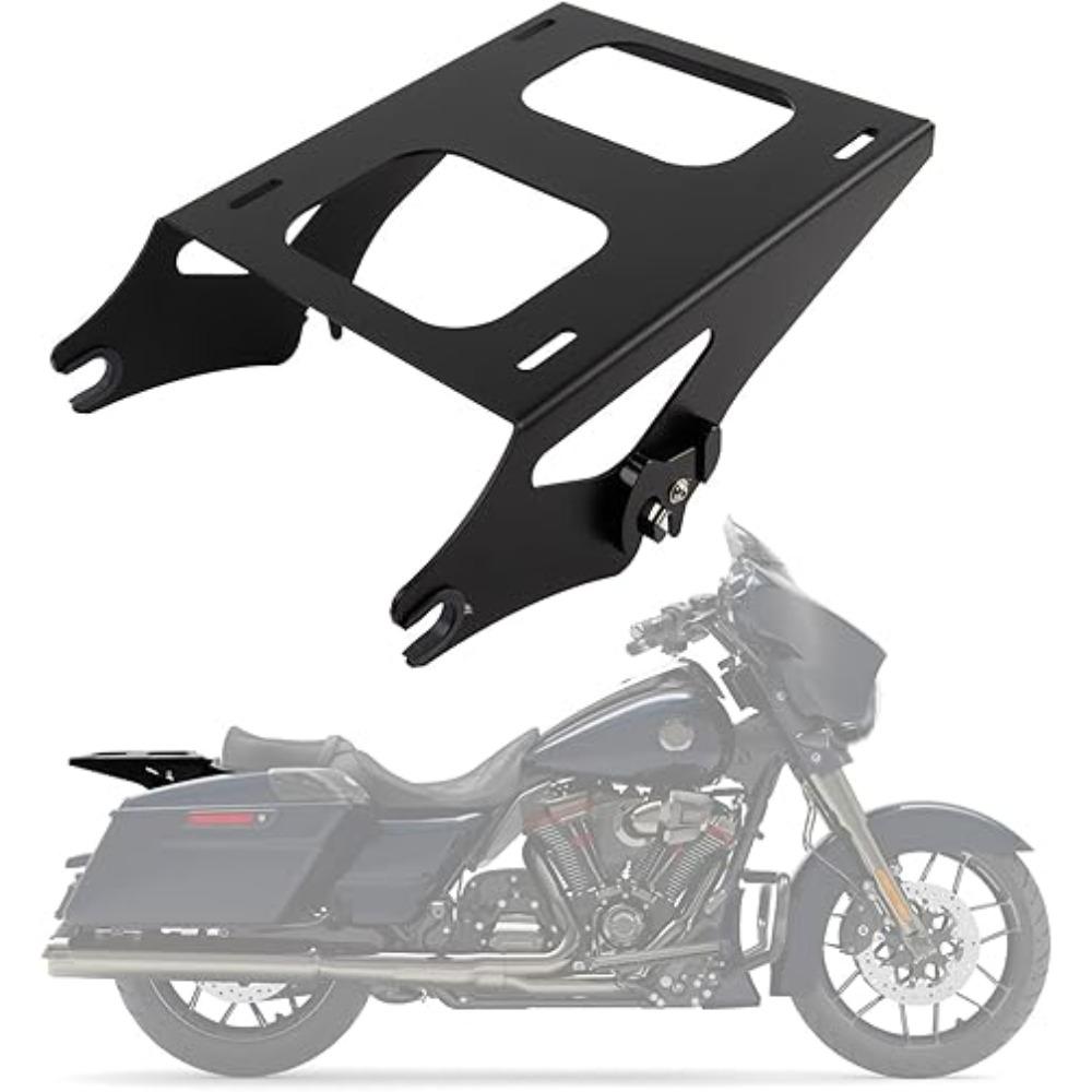 

Motorcycle Detachable Tour Pack Pak Mounting Luggage Rack for Harley Touring Street Glide Road King Electra Glide 2014-2024 чёрный