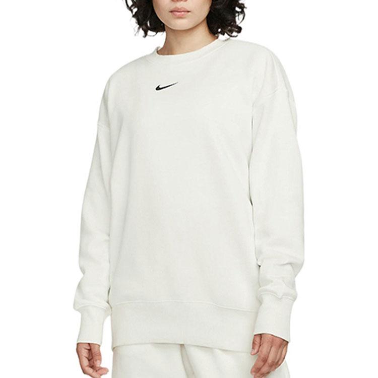 Nike Logo Embroidered Oversized Crewneck Sweatshirt DQ5734-133