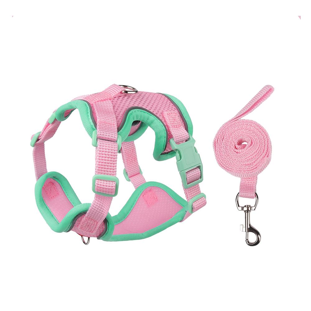 Fashion Pet Harness and Leash Set for Small Dogs Summer Breathable Puppy Dog Vest Harnesses Pinscher Chihuahua mascotas Supplies