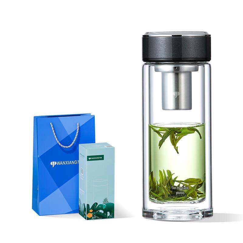 Wanxiang Double Wall Glass Tea Infuser Bottle