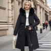 Live Gall Women's Winter Padded Coat - Removable, Three-in-One Long Over-the-Knee Thickened Cotton Outerwear