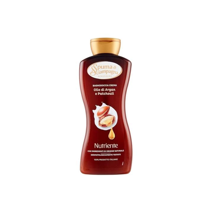 Crème de douche - Spuma Di Sciampagna - Argan et Patchouli - 650 ml - Sans parabène - Tous types de peau