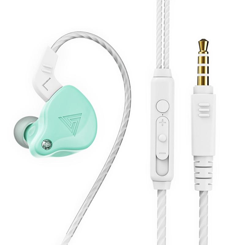 

QKZ AK6-X HiFi Professional Earphone with Microphone Music Earbuds In Ear Earphone For Running Sport зелений