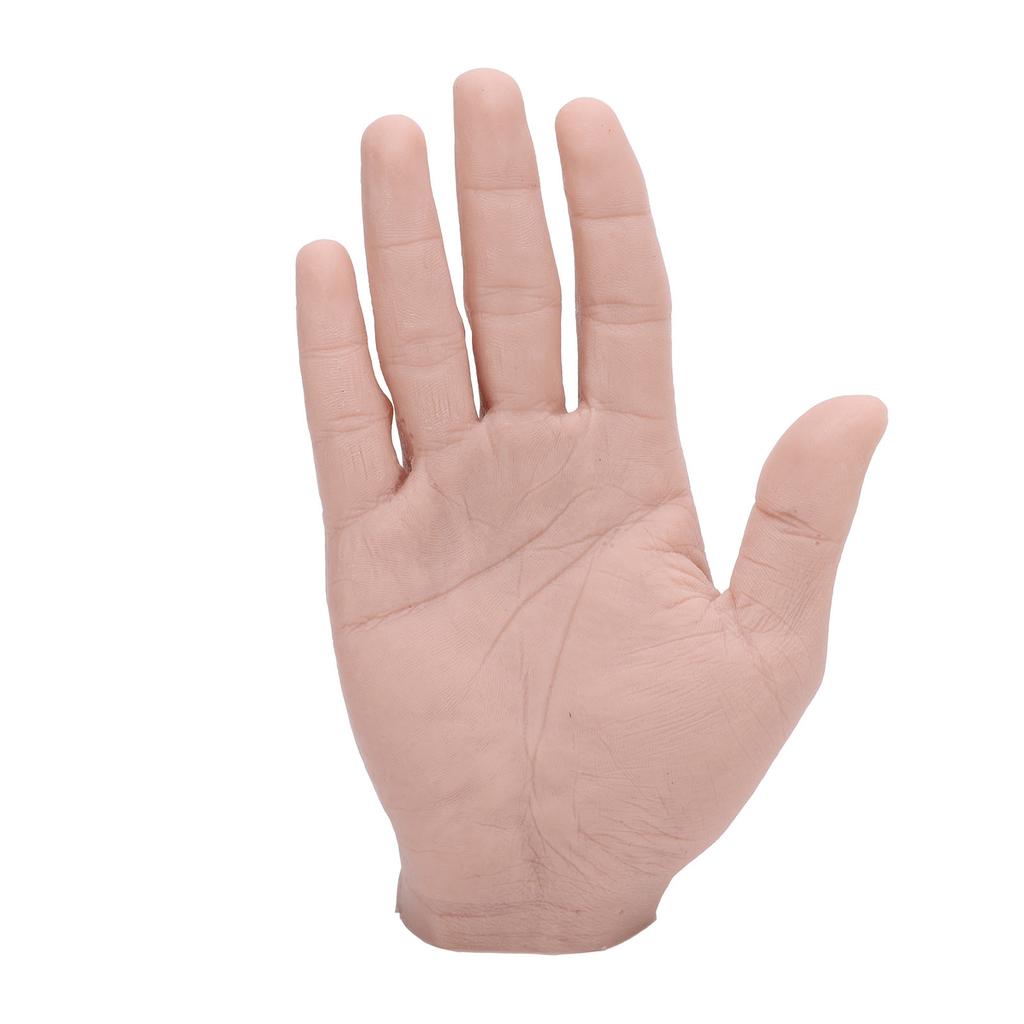 Silicone Male Hand Model Reusable Simulation Silicone Artificial Hand Model Bendable Artificial Hand for Festival Props