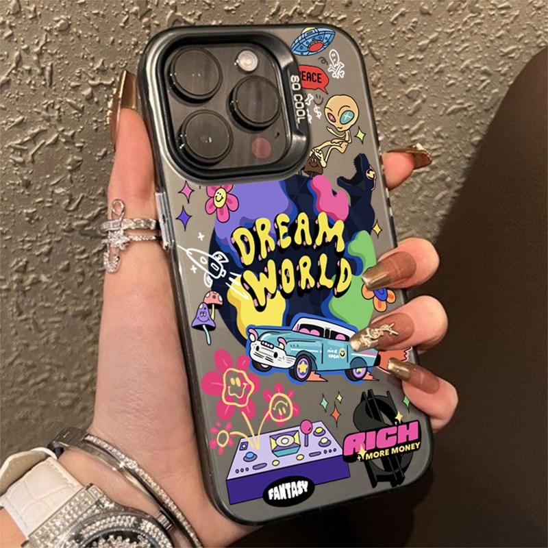Case For Samsung S24 Ultra Case Colorful Retro Car Phone Case For S23 FE S22 S21 Plus A15 A35 A55 A34 A14 A33 A53 A52s Cover