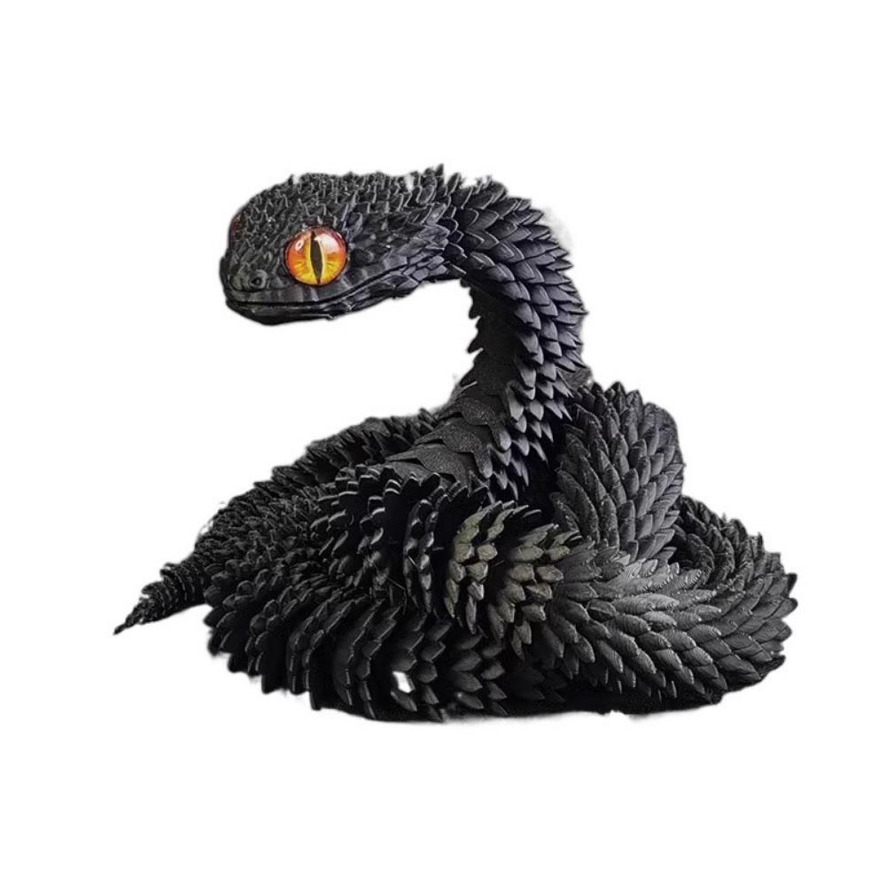 Multicolor 3D Printed Snake 30/45cm 3D Printing Model Kids Gift Animal Simulation Model Home Decor