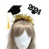 Tinsel Hairband Mini Graduation Hat Headbands Bachelor Hat Graduation Decors