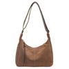 Large Capacity Retro Women's Bag Autumn New Fashion Matte Imitation Suede Casual Shoulder Tote Messenger Bag
