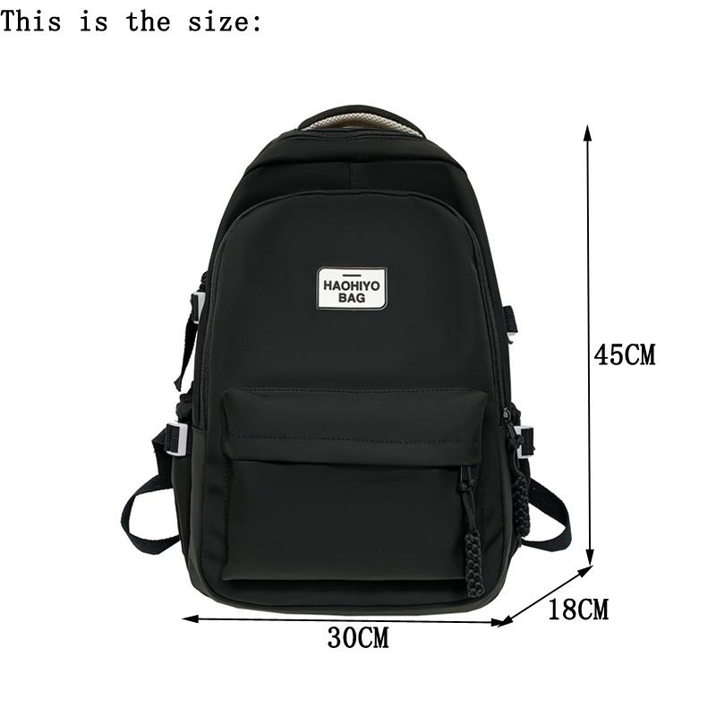 Zaini da donna a tinta unita per donna Zaini scolastici impermeabili Borsa a spalla di grande capacità Borse scolastiche per ragazze Ruckpack
