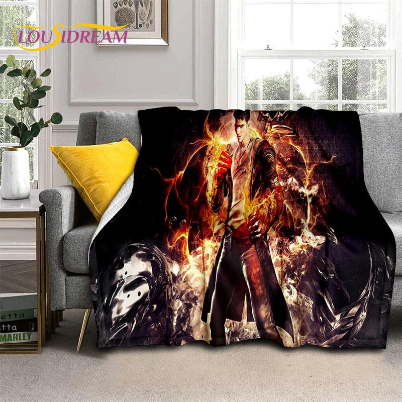 D-Devil May Cry Games DMC Gamer HD Blanket,Soft Throw Blanket for Home Bedroom Bed Sofa Picnic Travel Office Cover Blanket Kids