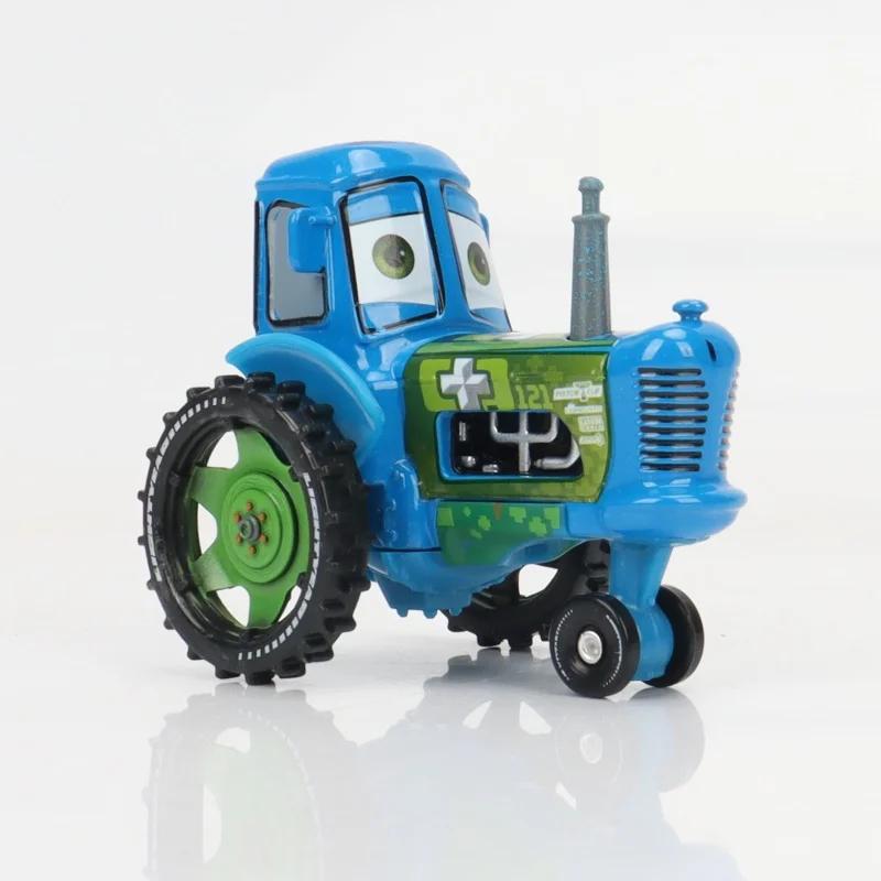 Original Disney Pixar Cars Kuh Traktor Mini Metall Druckguss 1:55 Autospielzeuge für Jungen Weihnachtsgeschenk