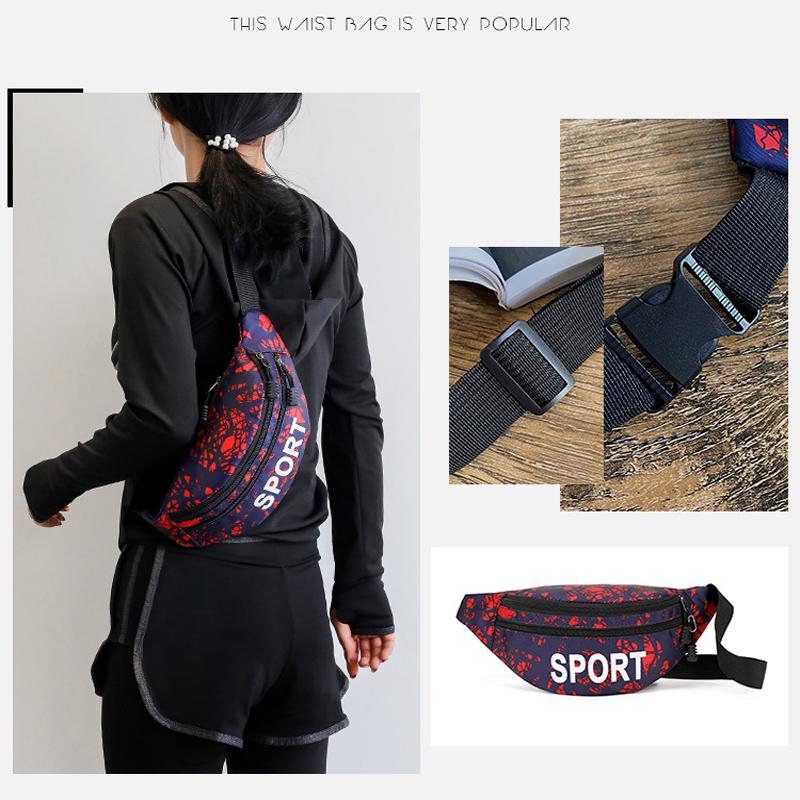 Mini uomo donna outdoor multifunzionale marsupio telefono portamonete borsa impermeabile pettorale