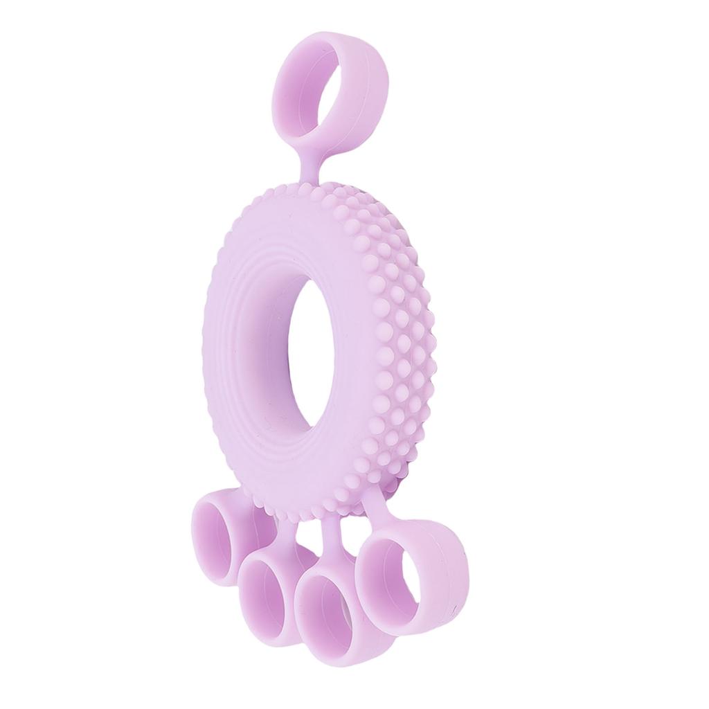 Finger Stretcher Grip Strength Trainer Multifunction Soft Anti Slip Hand Grip Strengthener for Home Office Gym Purple