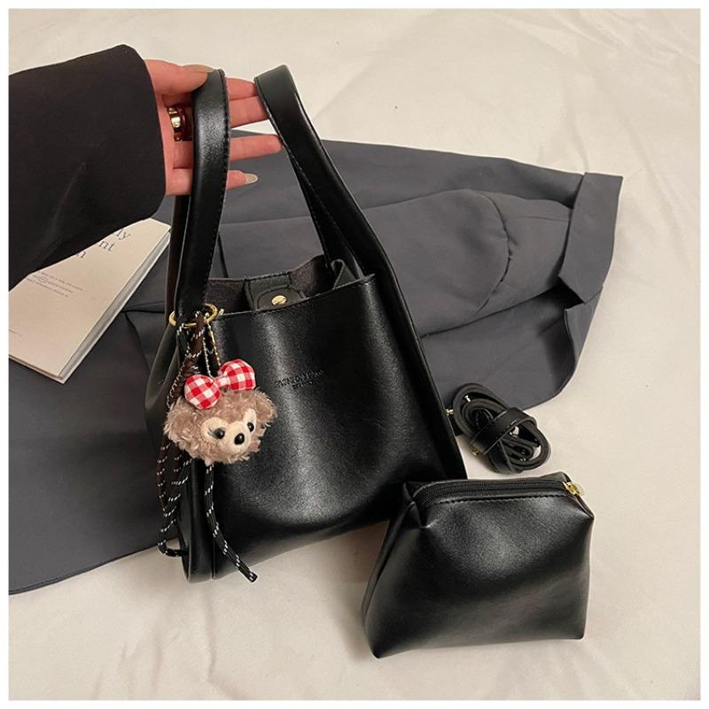Stylish casual messenger bag women's handbag autumn new portable bucket bag niche shoulder tote bag