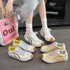 Korean Version of Genuine Leather Ugly Cute Agam German Training Shoes Women's 2025 Spring New Super Fire Niche Retro Soft Sole Casual Sports Shoes