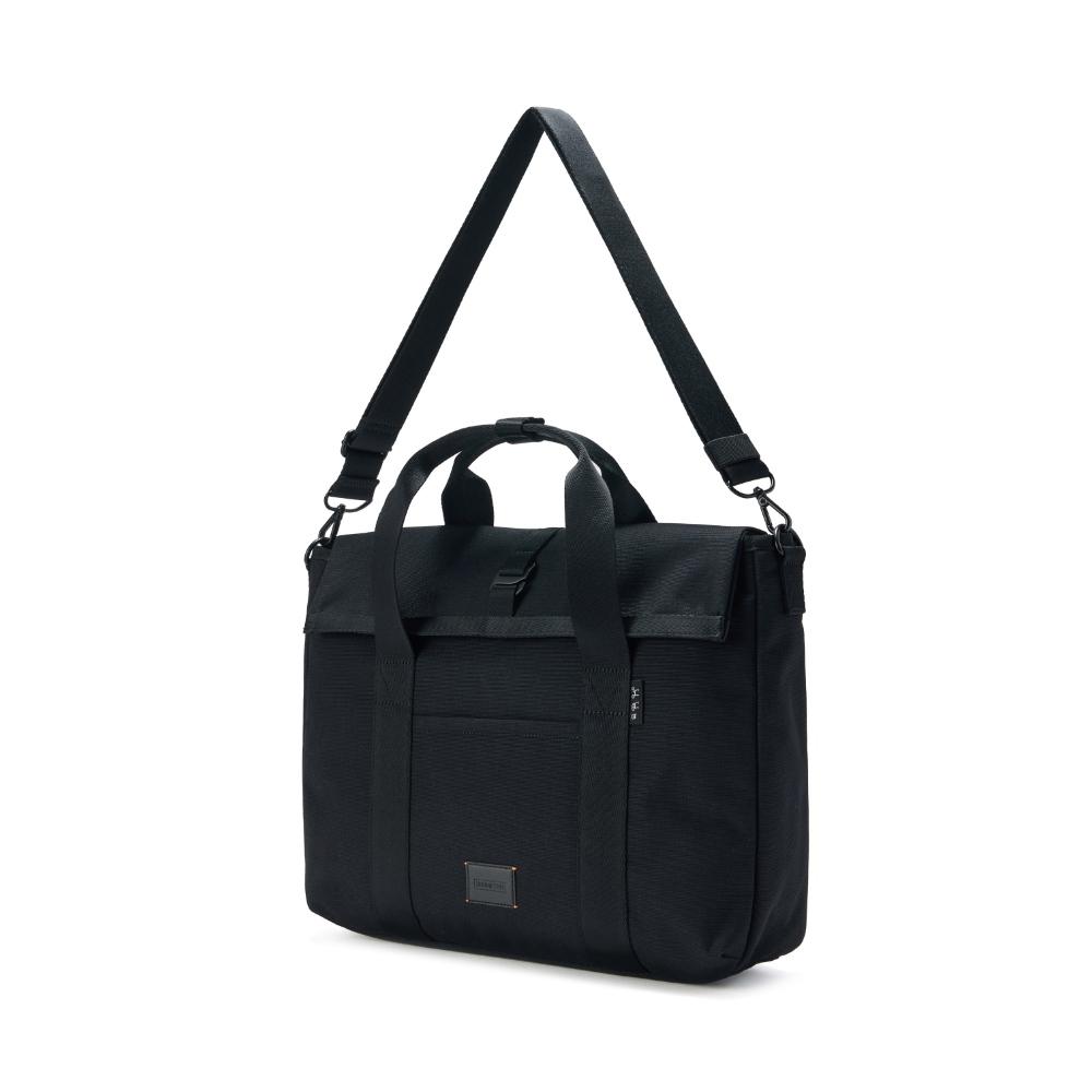 Brompton London Flap Totebag - Black (P255Ato411)