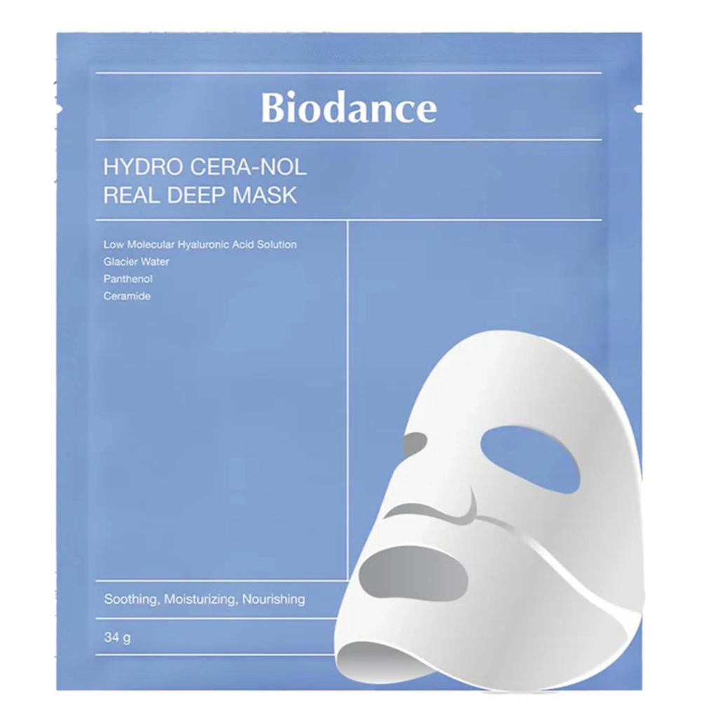 BIODANCE Hydro Cera-Nol Real Deep Mask 34g X 4ea / Moisturizing, Korean Cosmetics, Kbeauty