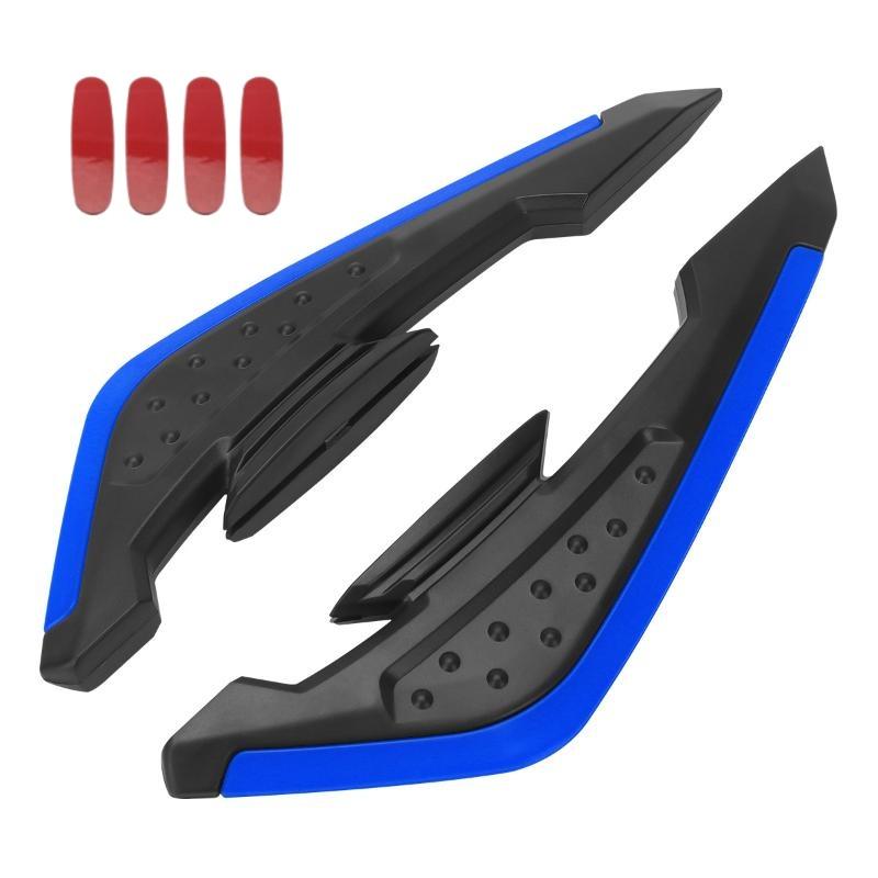 

2Pcs Fixed Wind Wings With Led Light Adhesive Decoration Sticker Motorcycle Front Side Spoiler Winglets Aerodynamic Wing Set