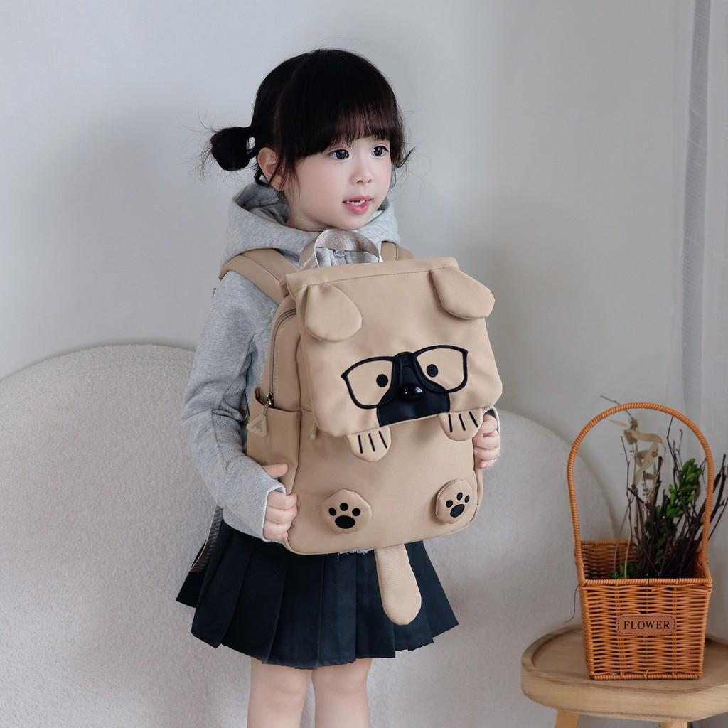 Cartoon Dog Shape Kids Backpack With Large Capacity For School And Daycare