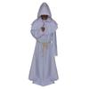 Mittelalterliches Mönchskostüm Zauberer Priester Cosplay Kostüm Neues Halloween Sensenmann Robe Cosplay Rollenspiel Kostüm