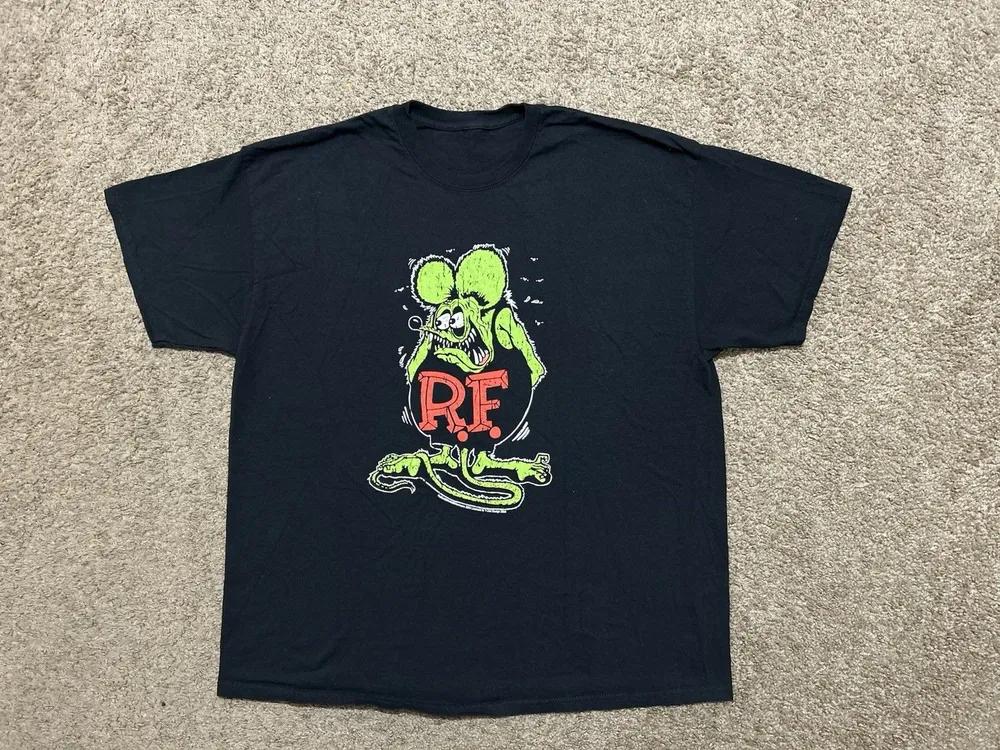 Unisex Short Sleeve Crew Neck Cotton T Shirt Ratfink Big Daddy L