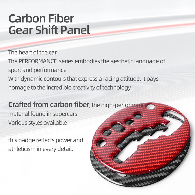 Center Console Gear Shift Trim Cover Sticker For Suzuki Swift 2005-2016 Real Carbon Fiber Car Interior Tuning Decor Accessories