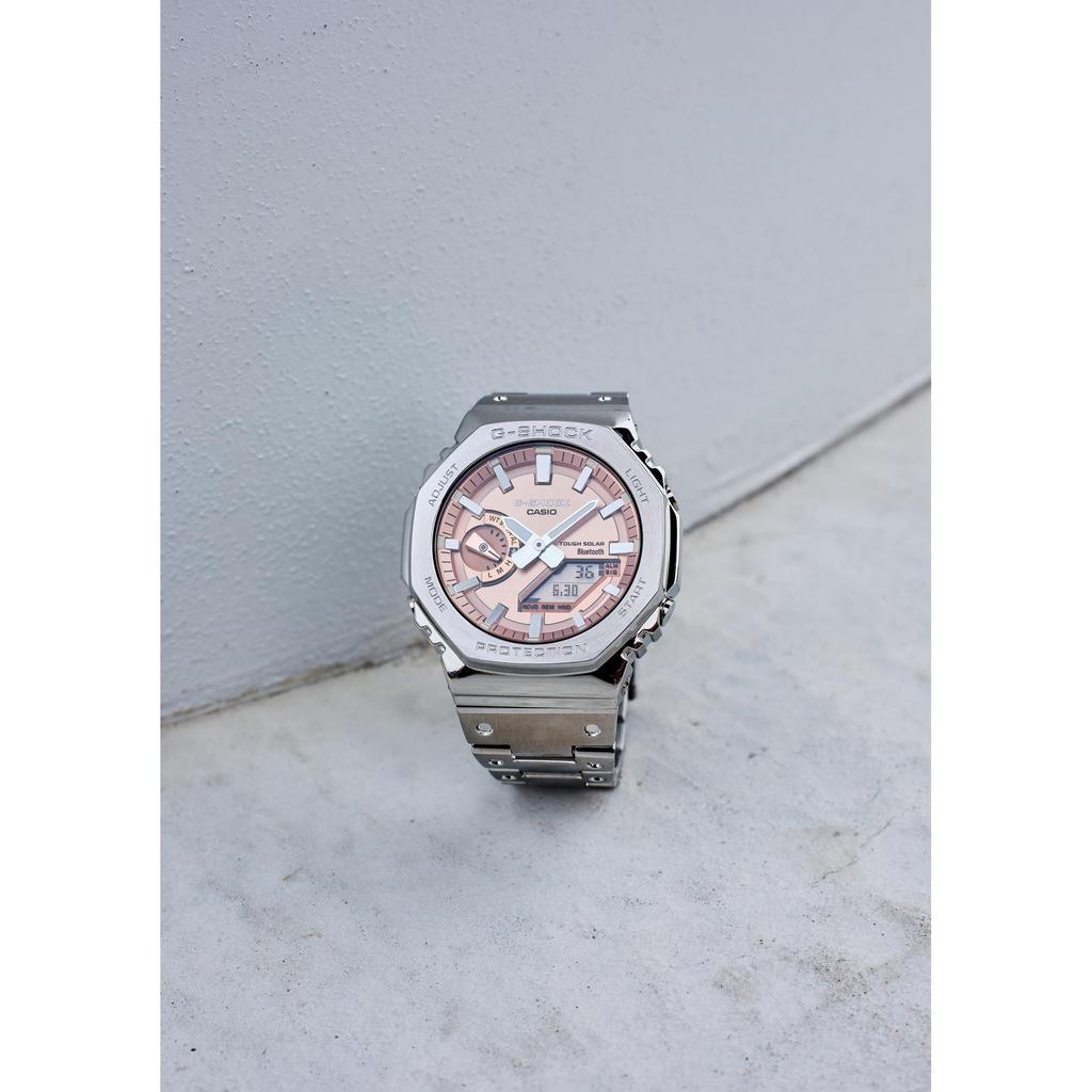 Casio Pánské hodinky G-Shock Full Metal Tough Solar Bluetooth GM-B2100AD-5AJF Silver Japan Official