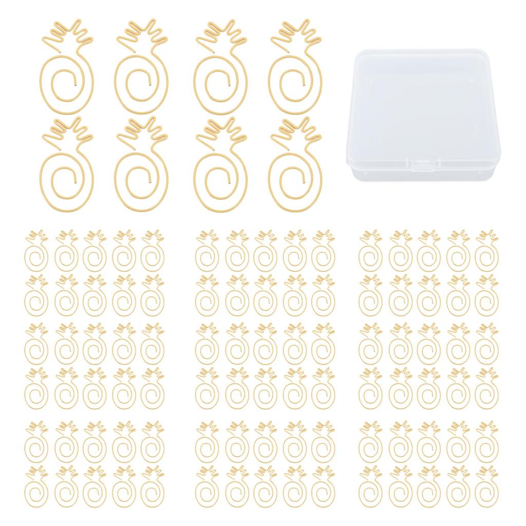 100Pcs Cute Paper Clips Lovely Fruit Design Exquisite Color Wide Application Kids Paper Clips for Of