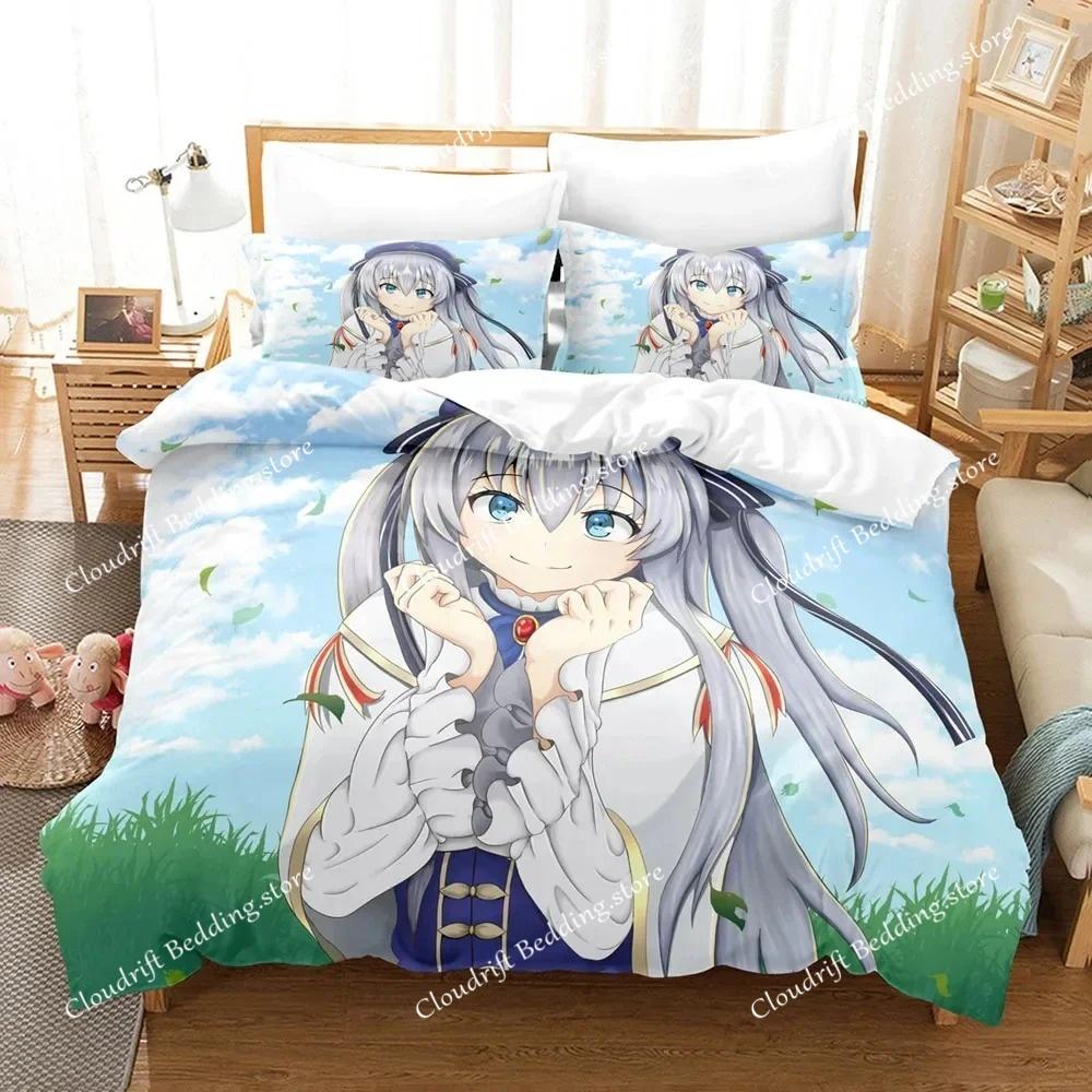 Set Biancheria da Letto Anime Seirei Gensouki Ragazzi Ragazze Twin Queen Size Copripiumino Federa Letto Bambini Adulti Moda Tessile per la Casa